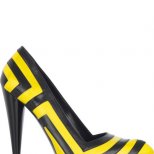 Александър Маккуин геометрични кожени обувки на ток