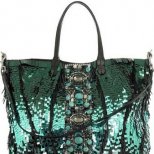 Валентино пищна чанта с пайети и камъни