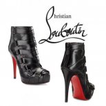 christian louboutin кожени боти глезена с преплетени каишки