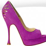 Браян Атууд Високи Стилни Обувки Розово със Златен Кант 2010