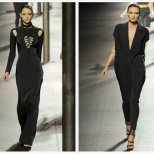 Ланвин 2011 Пролет-Лято Седмица на Модата Париж Стилни Тоалети в Черно