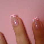 Сладки розови нокти