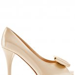 Furla 2011 лачени бели обувки с отворени пръсти