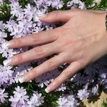 френски маникюр с дискретни декорации