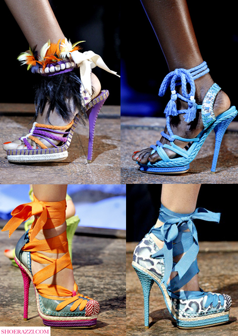 Кристиан Диор Пролет 2011 обувки Сандали с Висок Ток