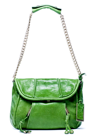Тревисто зелена чанта малка с дръжка