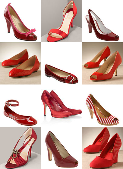 Червени обувки - сватбена колекция