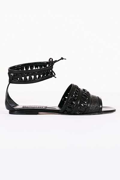 roberta furlanetto колекция лято 2011 сандали черна кожа клин