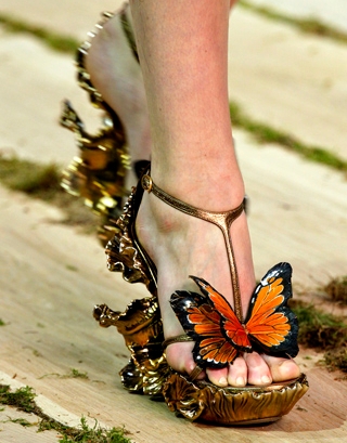 Александър Маккуин 2011 Пролетни Обувки с Пеперуда