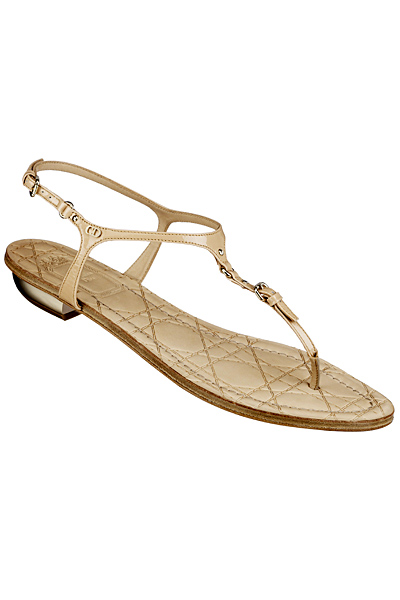 dior колекция за круиз 2011 сандали бежова кожа