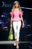 Dior 2011 бял панталон и сако в розово без рамена