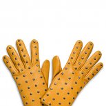 Жълти кожени ръкавици с капси Kenzo Есен 2011
