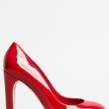 Червени лачени обувки на висок ток Stella McCartney за Есен 2011