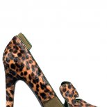 Обувки висок ток леопард