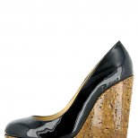 Обувки черни лачени на цяла платформа Christian Louboutin Есен-Зима 2011