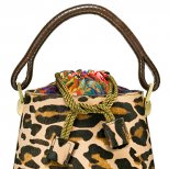 Чанта с форма пресечен конус леопард Kenzo Есен 2011