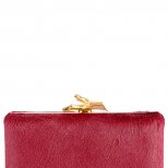 Чанта портмоне с косъм в розово Diane von Furstenberg Есен-Зима 2011