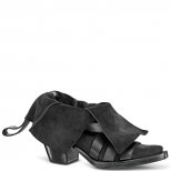 Обувки с нисък ток черен велур Kenzo Зима 2011