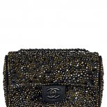Малка чанта без дръжки с камъни с цветен блясък Chanel Есен-Зима 2011