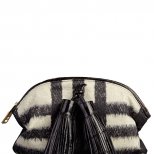 Малка чанта без дръжки черно и бяло каре Burberry Есен-Зима 2011