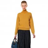 Дълга синя пола и жълт пуловер Есен-Зима 2011 Bally