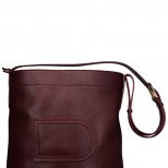 Голяма чанта с дълга дръжка цвят касис Delvaux Есен-Зима 2011