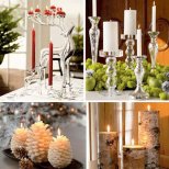 Коледна декорация със свещи
