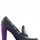 Обувки с масивен ток велур Roger Vivier Есен-Зима 2011