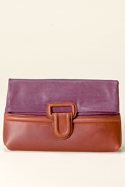 Малка чанта портмоне лилаво и кафяво Vanessa Bruno Есен-Зима 2011
