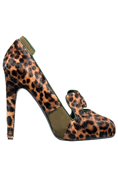 Обувки висок ток леопард