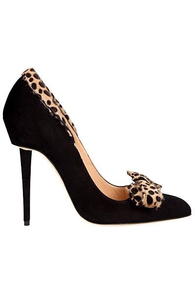 Обувки висок ток черни с леопард Manolo Blahnik за Есен-Зима 2011