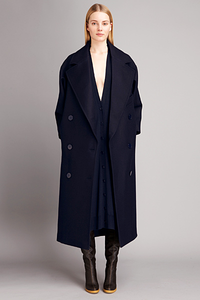 Дълго палто тъмно синьо Есенна колекция 2011 Stella McCartney