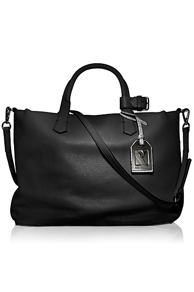 Широка черна чанта от кожа Reed Krakoff Есен-Зима 2011