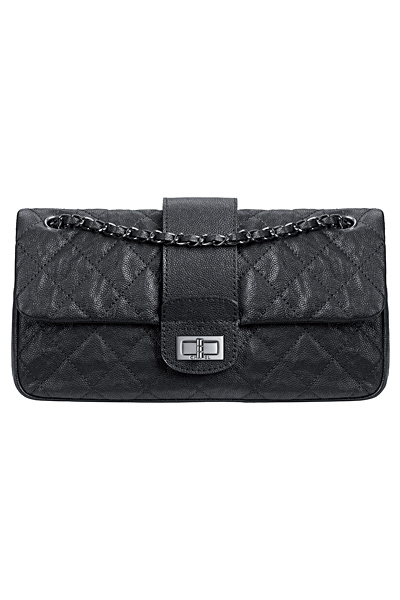 Черна парти чанта кожа Chanel Есен-Зима 2011