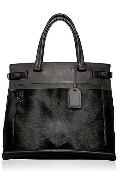 Чисто черна много стилна голяма чанта Reed Krakoff Есен-Зима 2011
