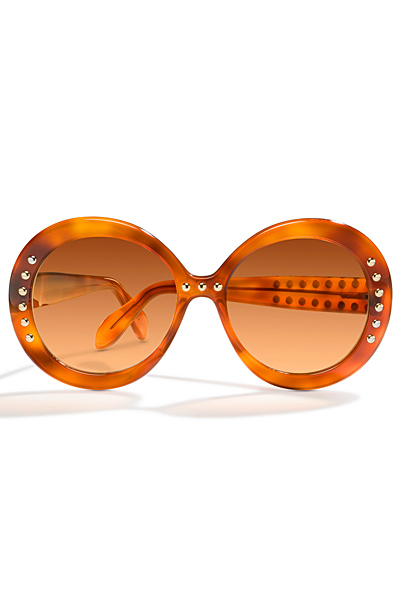Очила с кръгли рамки в оранжево Kenzo Зима 2011