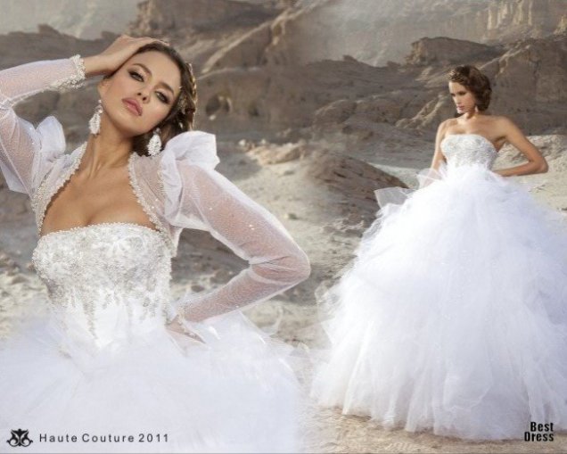 Сватбена рокля кринолин dany mizrachi 2011