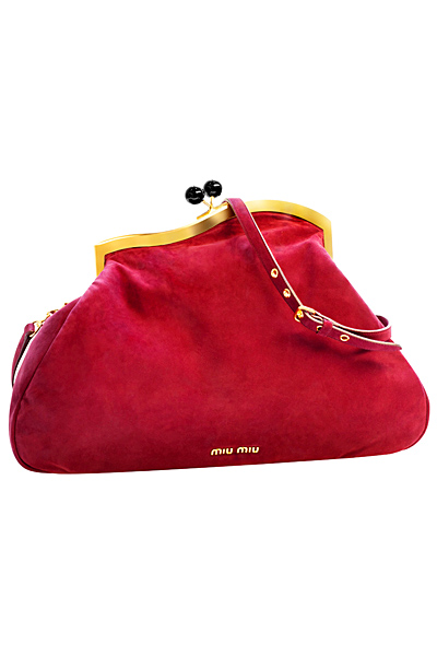 Малка червена чанта Miu Miu Есен-Зима 2011