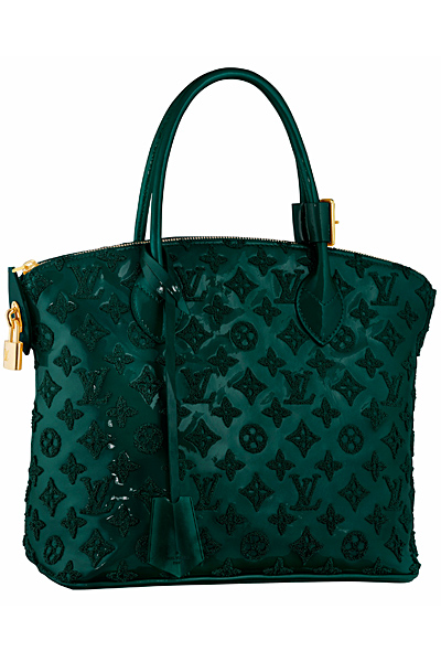 Средно голяма чанта тюркоазено зелено Louis Vuitton Есен-Зима 2011