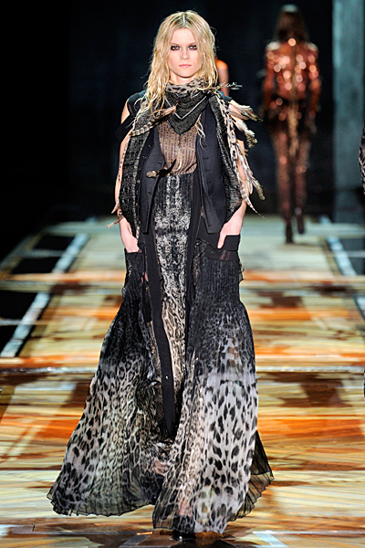 Дълга рокля две части Есен-Зима 2011 Roberto Cavalli
