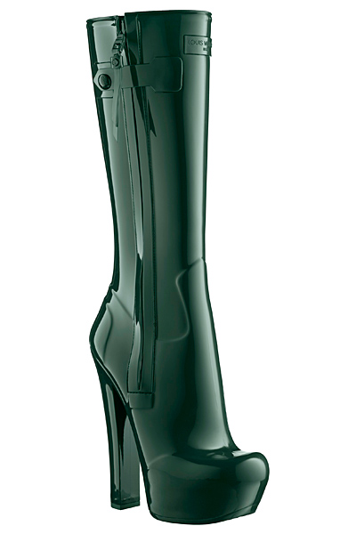 Зелени ботуши високи Louis Vuitton Есен-Зима 2011