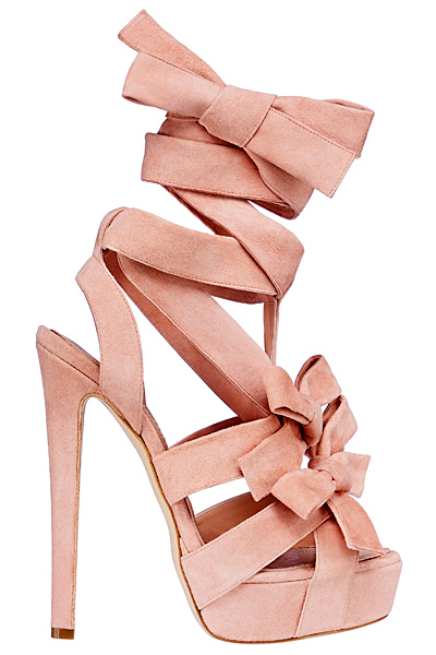 Обувки на ток увиващи се ленти Dior Зима 2011