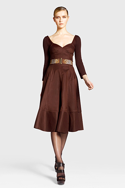 Разкроена рокля с широко деколте Предесенна колекция Icons от Diane von Furstenberg 2011