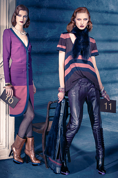 Кожен панталон и рокля Предесенна колекция на louis vuitton за 2011