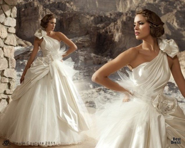 Сватбена рокля шампанско dany mizrachi 2011