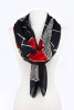 Шал черно и червено с животински мотив петна Diane von Furstenberg Есен-Зима 2011