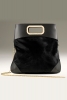 Черна чанта кожа с косъм Alberto Guardiani Есен-Зима 2011