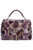 Чанта тип куфарче змийска кожа лилава Versace Есен-Зима 2011