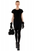 Къса черна изчистена рокля Есен-Зима 2011 Bally