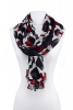 Лек шал на квадрати червено, бяло и черно Diane von Furstenberg Есен-Зима 2011